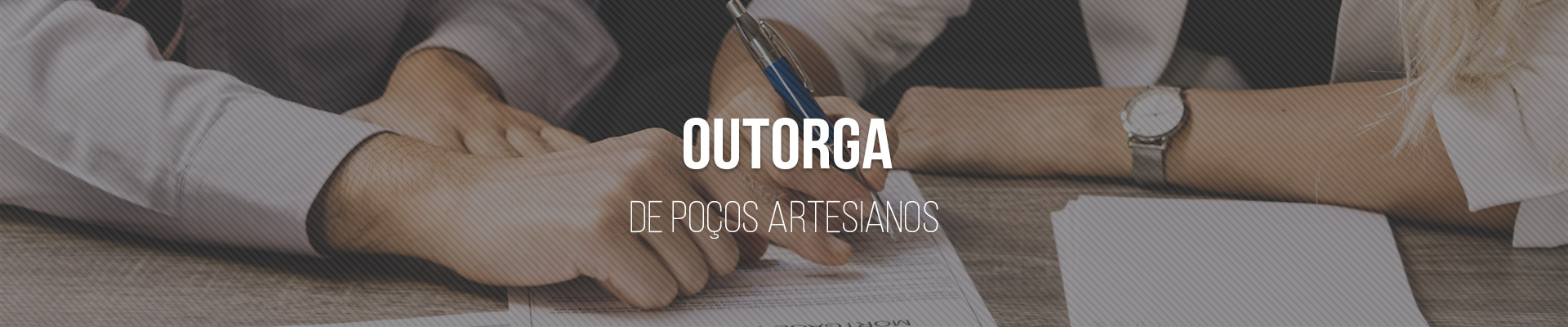 Outorga de Poço Artesiano